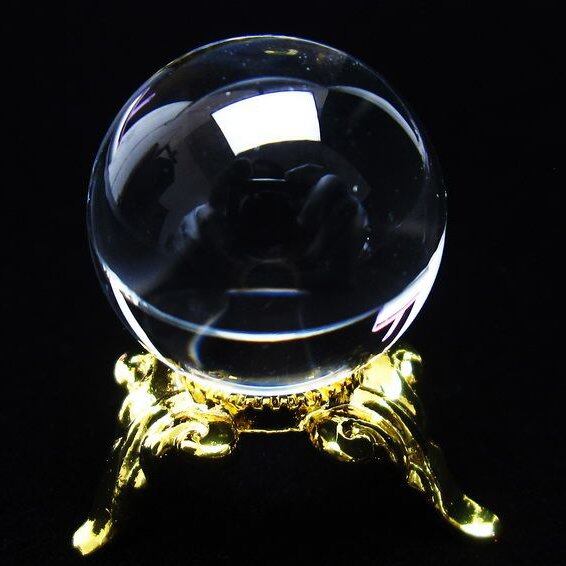 水晶 丸玉 ブラジル産 20mm 一点物 141-6398