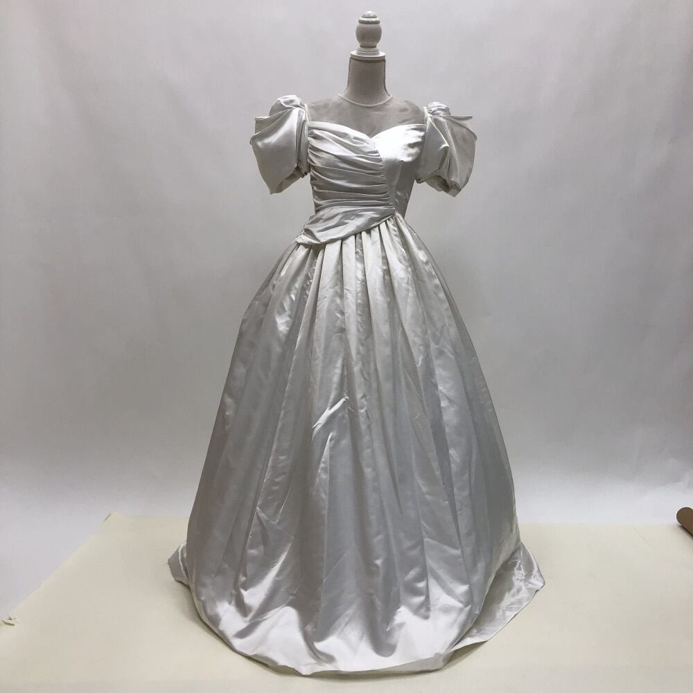 中古 ウェディングドレス プリンセス オフホワイト 9号 W-339