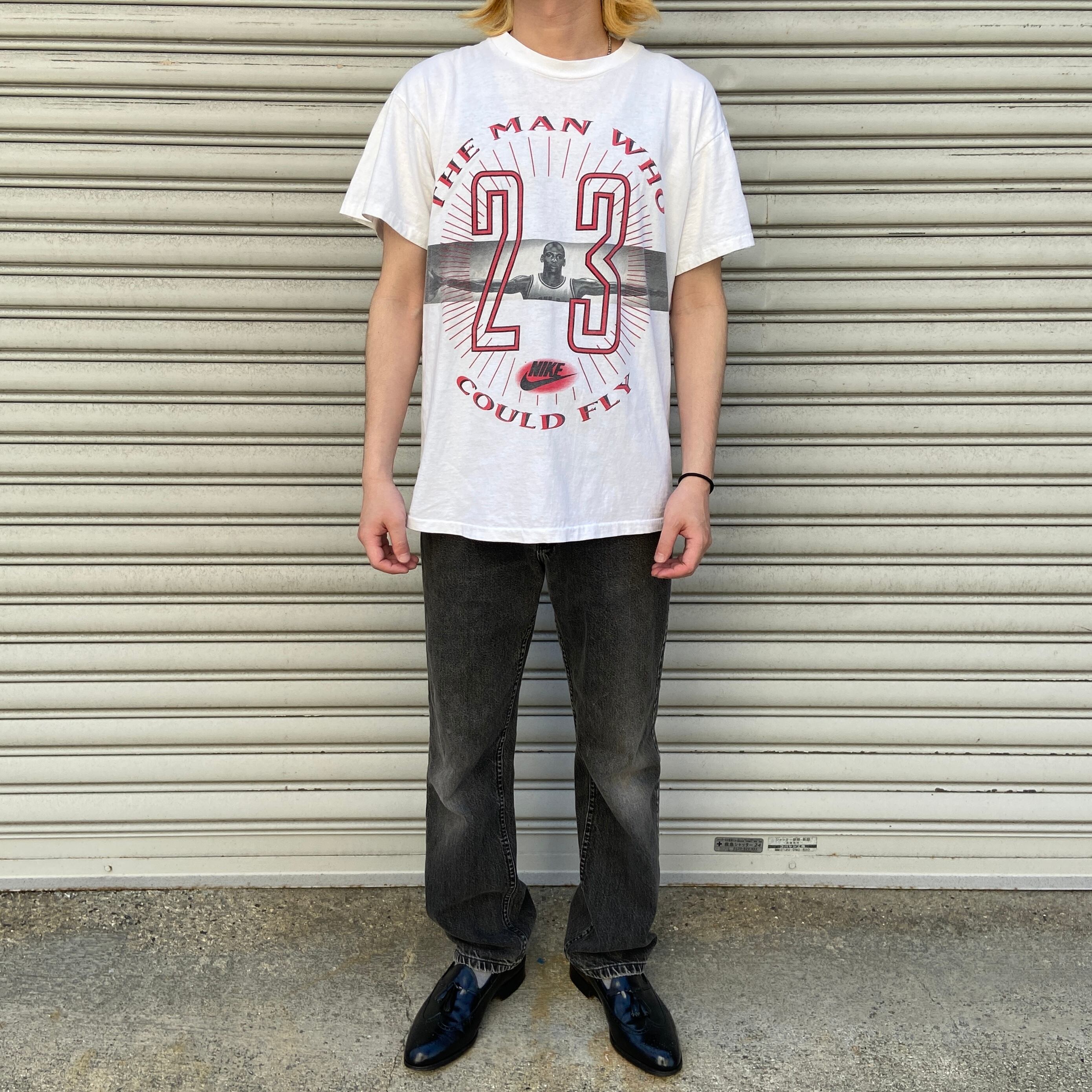 90s NIKE マイケルジョーダンTシャツ フォトプリ 23 ジャンプマンusa 
