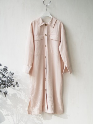 NATSUMI ZAMA　Pocket Long Coat　pink【nz-C002-pk】
