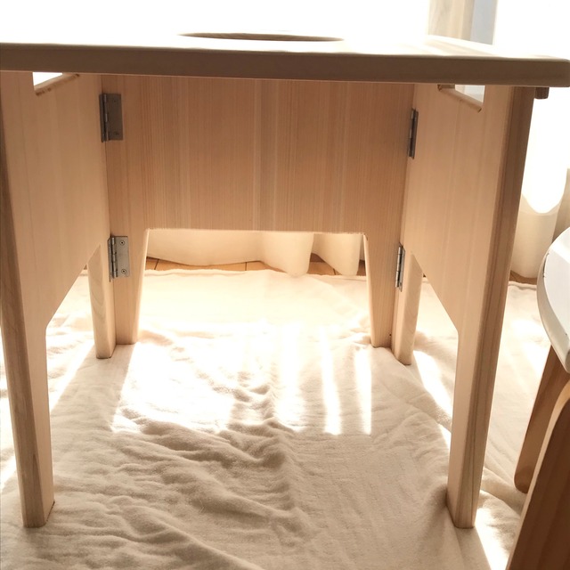 【折畳タイプ】職人が届ける、国産檜のよもぎ蒸し椅子