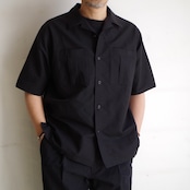 comm.arch.  Cotton Linen Open Collar S/S Shirt