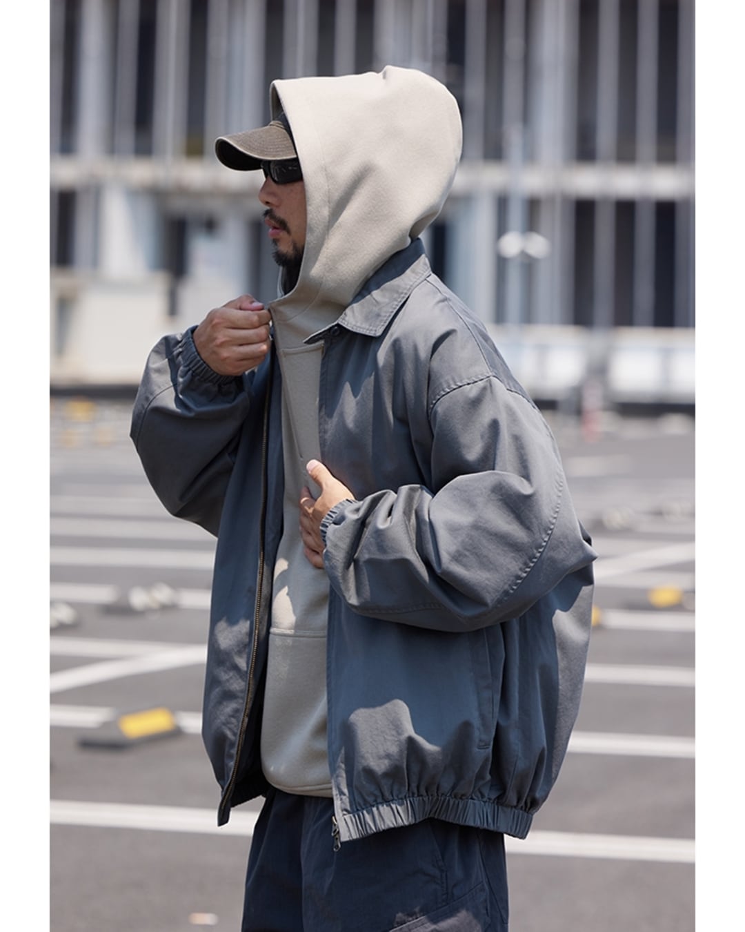 Full Zip-Up Wide Silhouette Coach Jacket x00726 | XPOSE