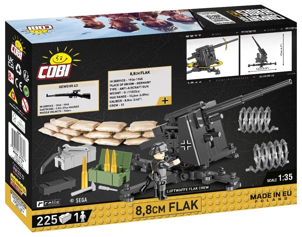 COBI #3047 8.8 cm FlaK高射砲 (CoH) | ミリタリーブロック公式