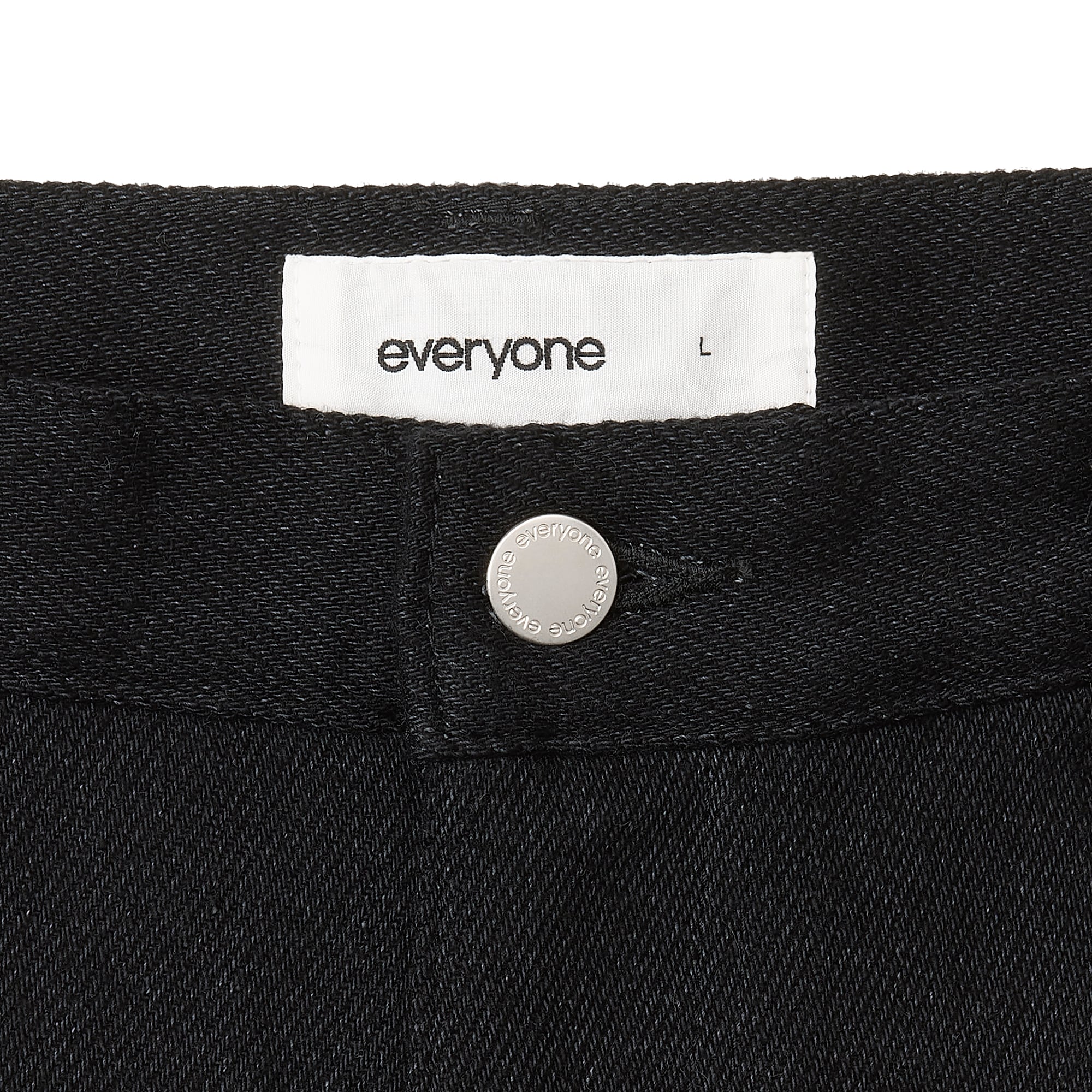 everyone soft denim shorts (BLACK) | everyone