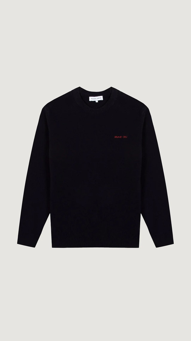MAISON LABICHE -"lambswool" Grand Cru Grand Cerf sweater- :NOCTURNAL BLUE,