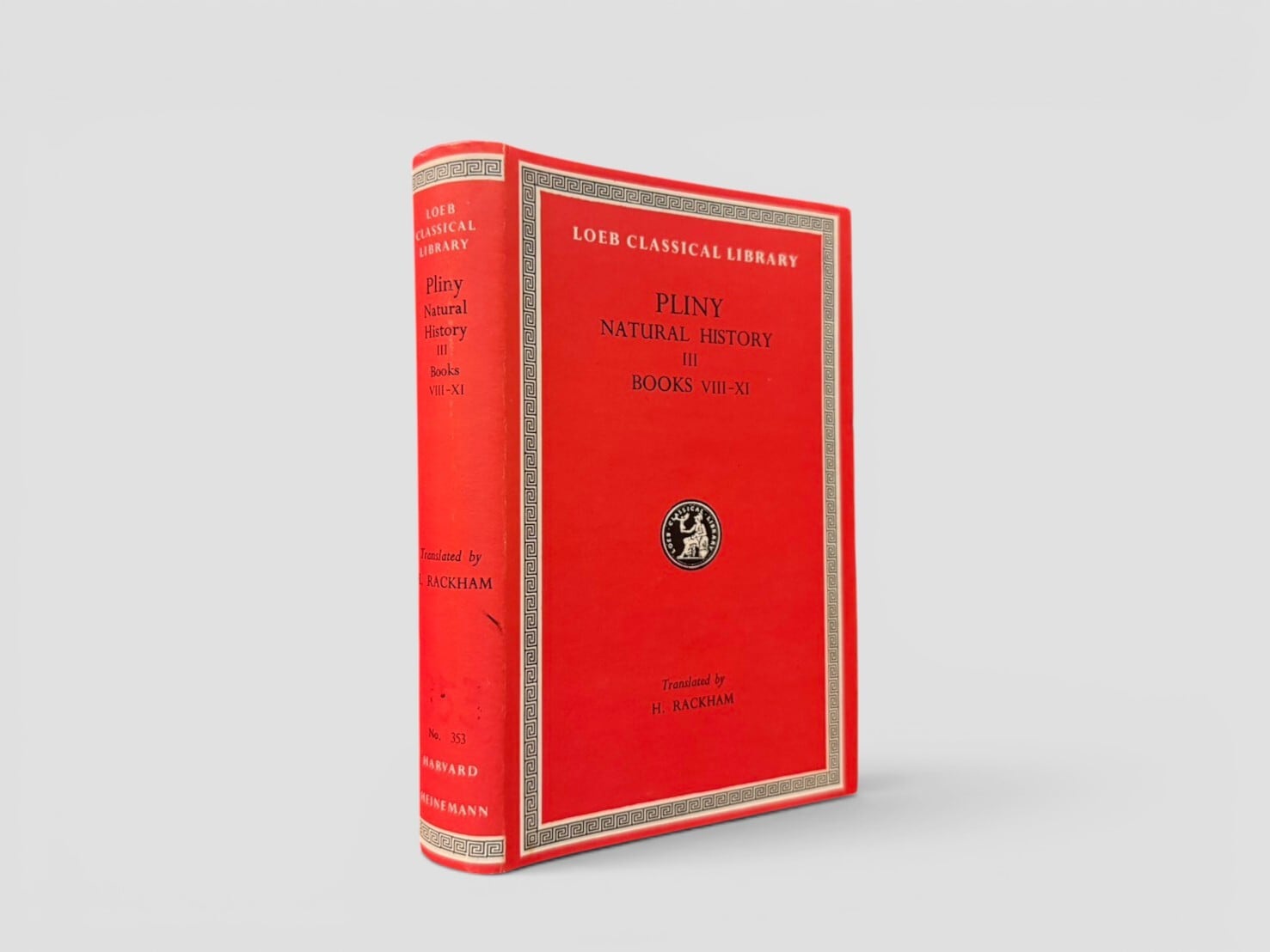 【SCT044】【Loeb Classical Library】【SECOND EDITION】Natural History. Volume III: Books VIII-XI (1983) /Pliny the Elder