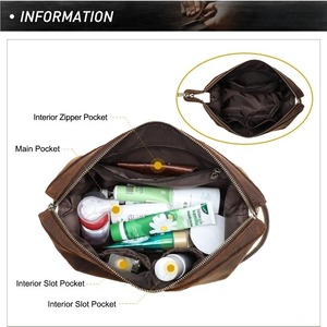 Square Genuine Leather Travel Pouch Bag / 本革 スクエア レザー トラベル ポーチ バッグ