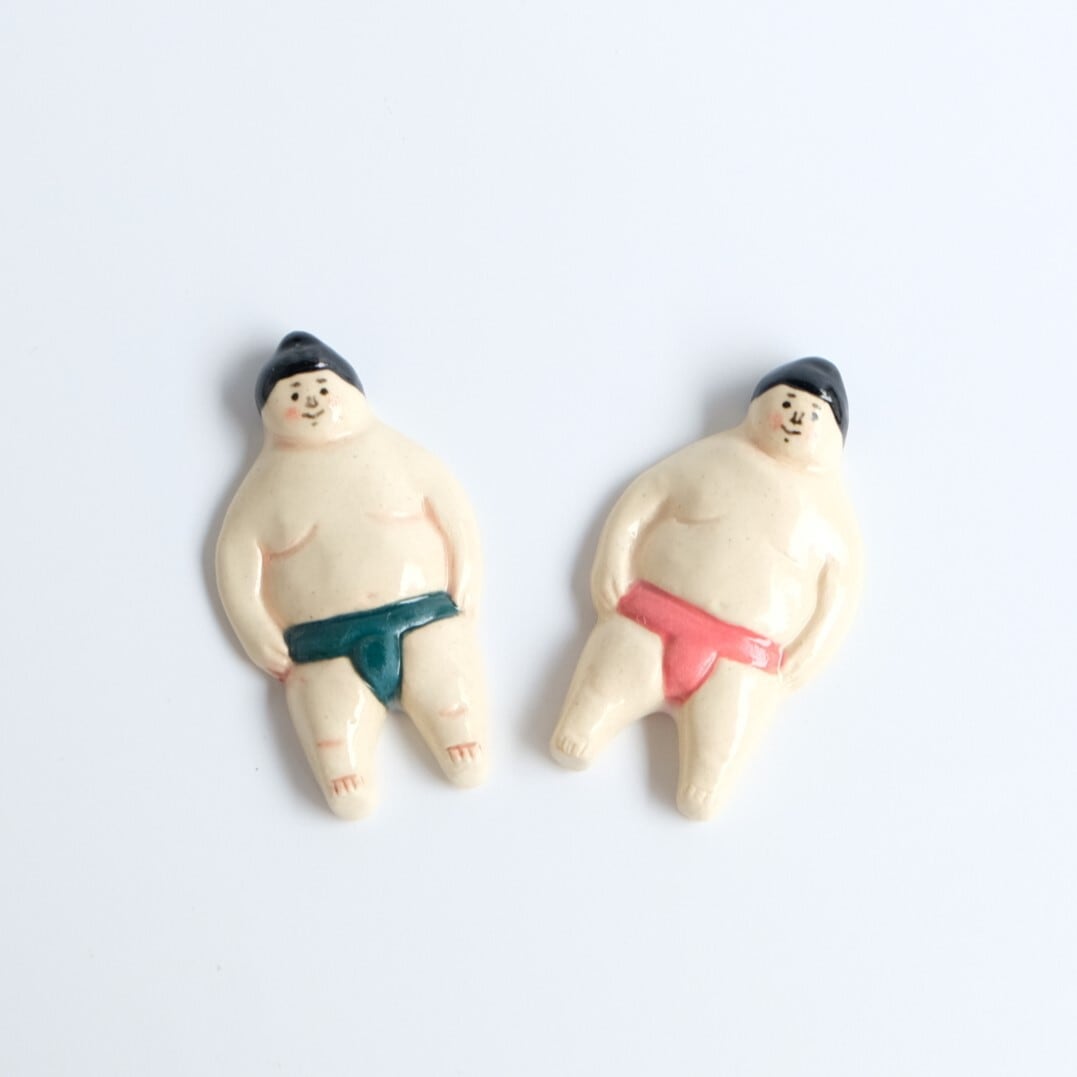 五月女京子 お相撲さん箸置き 2個 【公式通販】