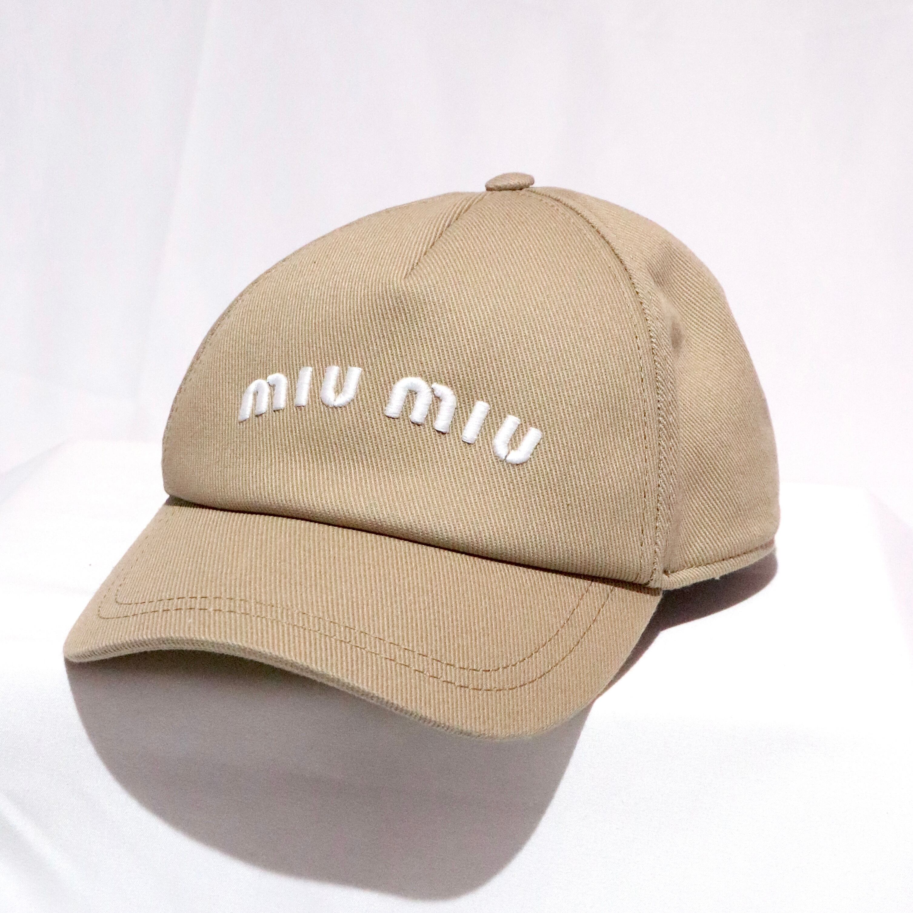 MIUMIU ロゴ キャップ 帽子 MIUMIU ロゴ キャップ 帽子
