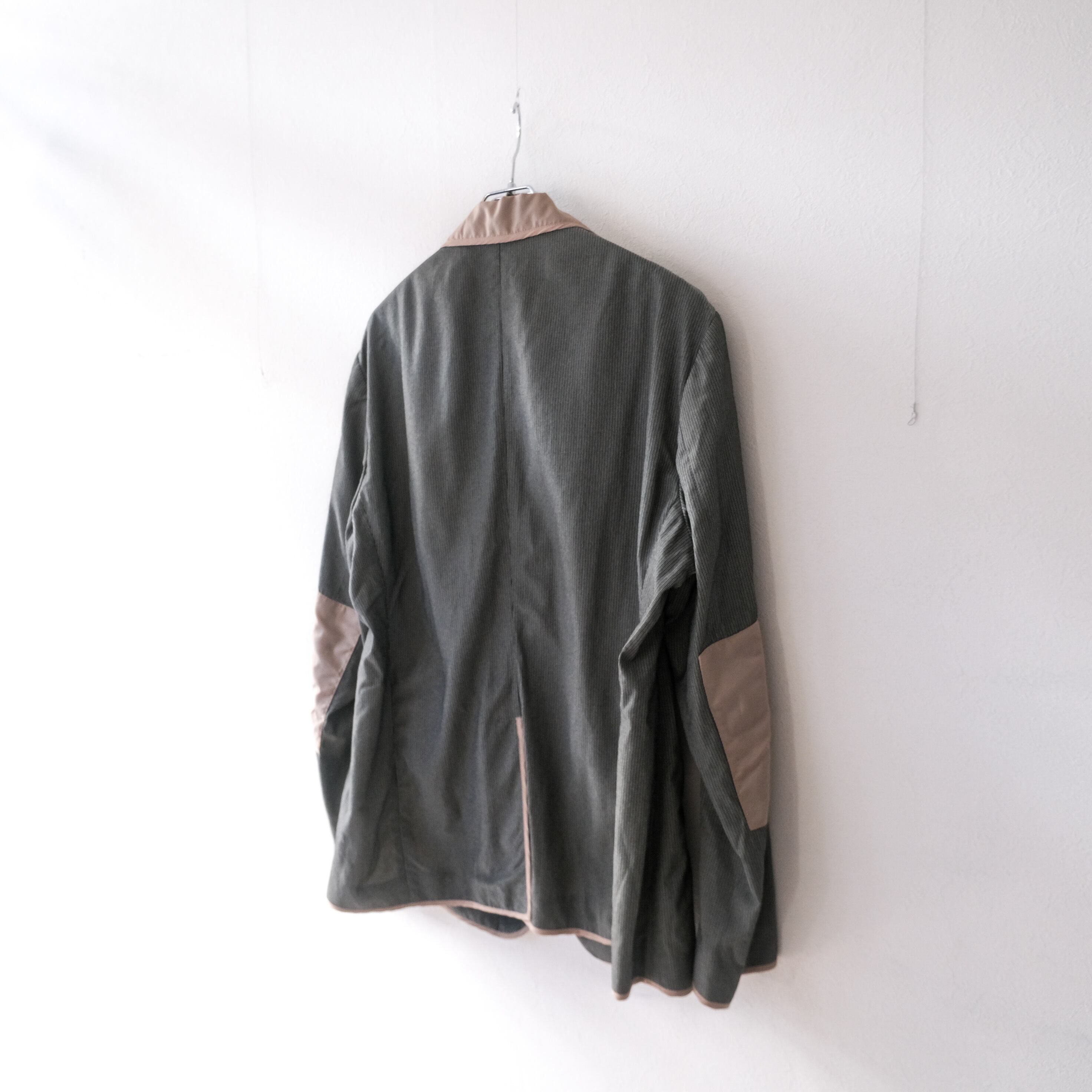 90s〜 “Emporio Armani” switching cotton × rayon tailored jacket