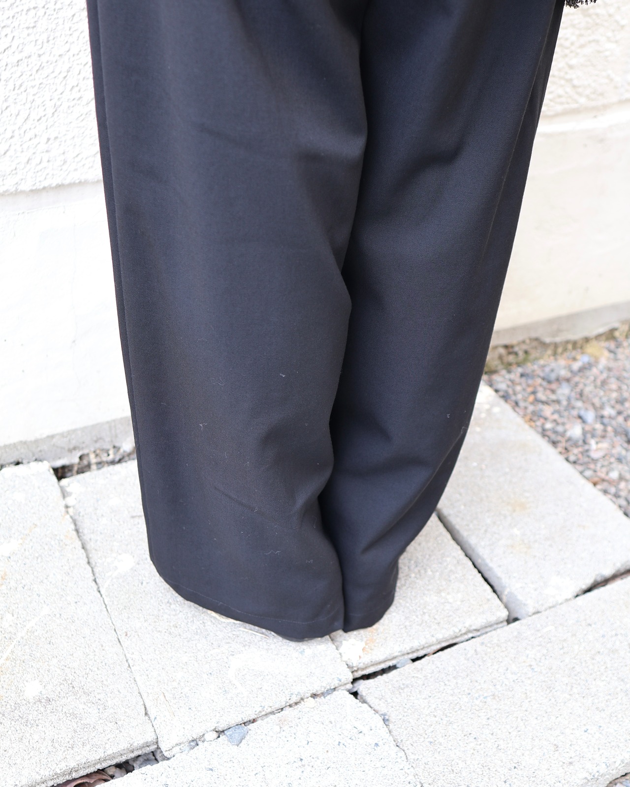 【Y's】hip design straight slacks