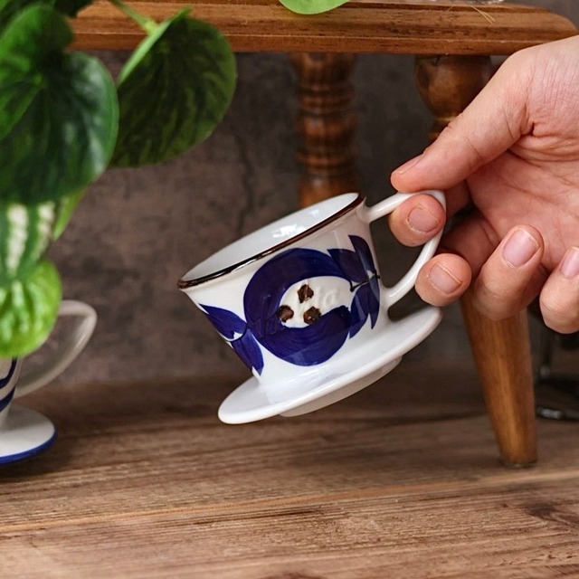 Kalita HA155 ドリッパー 揺らぎ藍縞