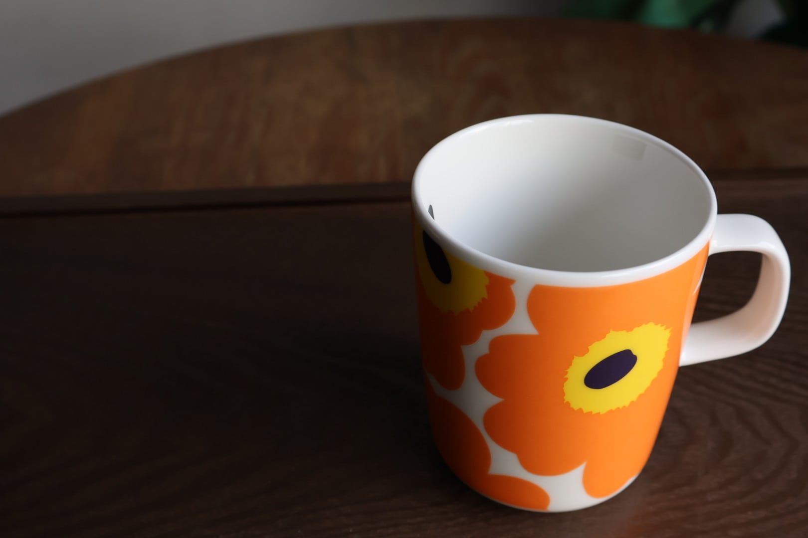 マリメッコ marimekko Unikko 60th マグカップ ホワイト/オレンジ