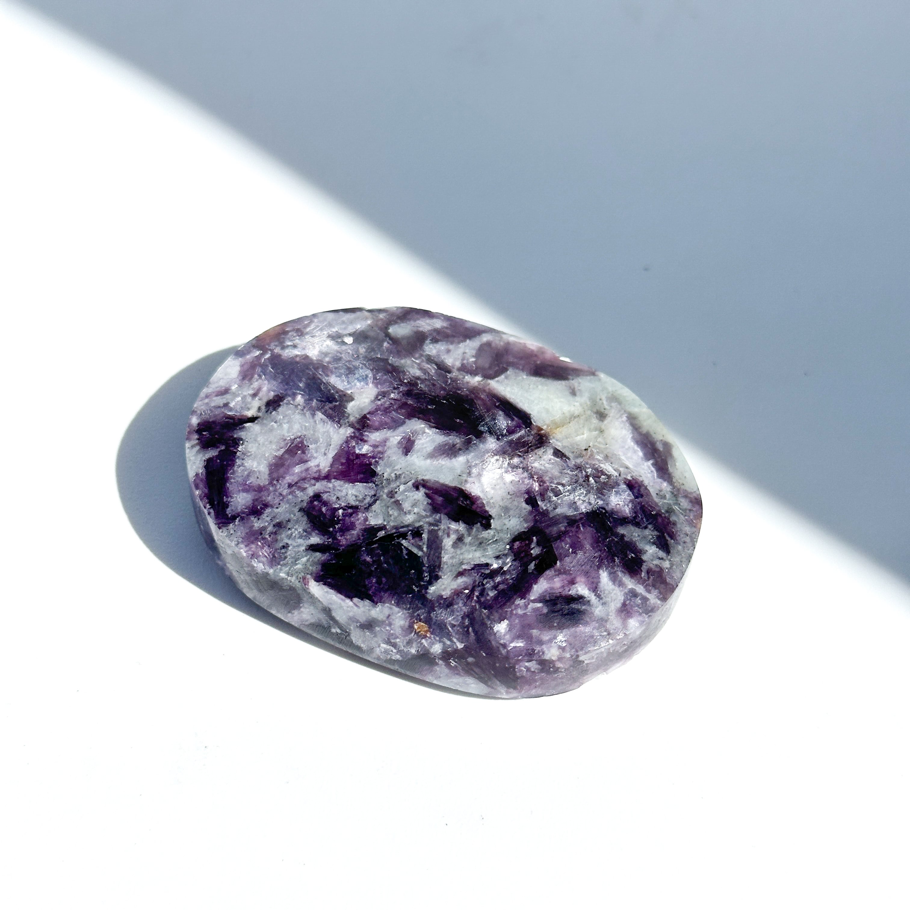 レピドライト パームストーン 73◇ Lepidolite palm stone ◇天然石・鉱物・パワーストーン・インテリア