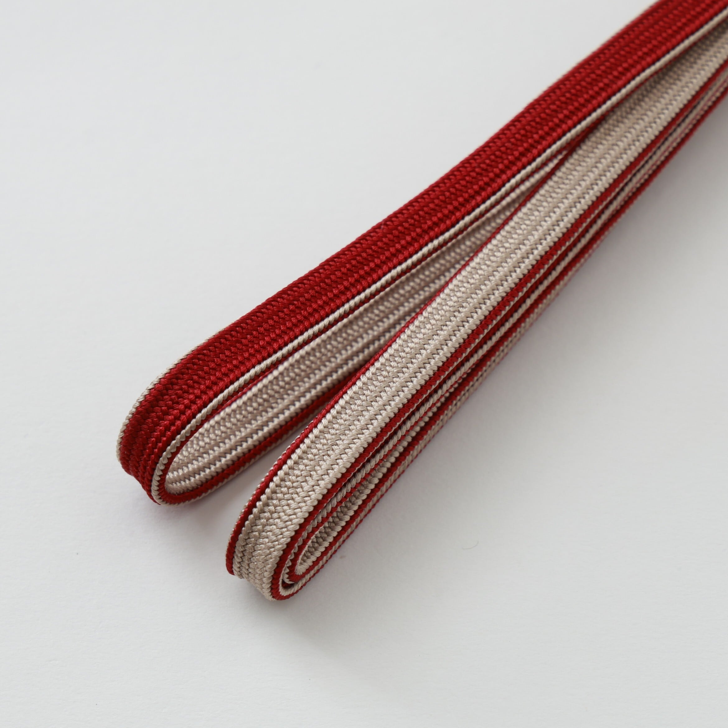 .帯締 衿秀×OKANO オリジナル三分紐:ケイトウ