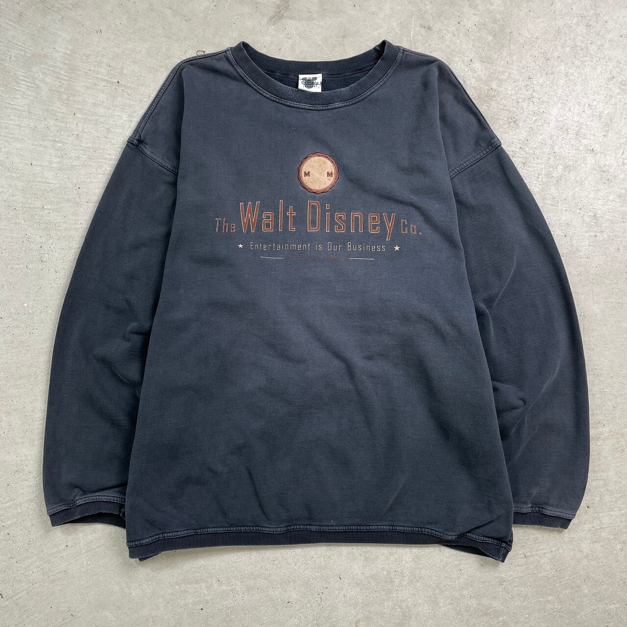 90年代 THE WALT DISNEY CO. スウェットシャツ 刺繍 ロゴプリント 