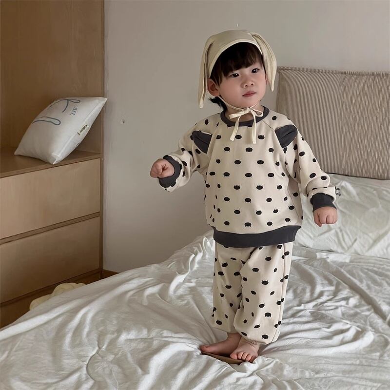 【BABY】春新作 ドット柄セットアップ