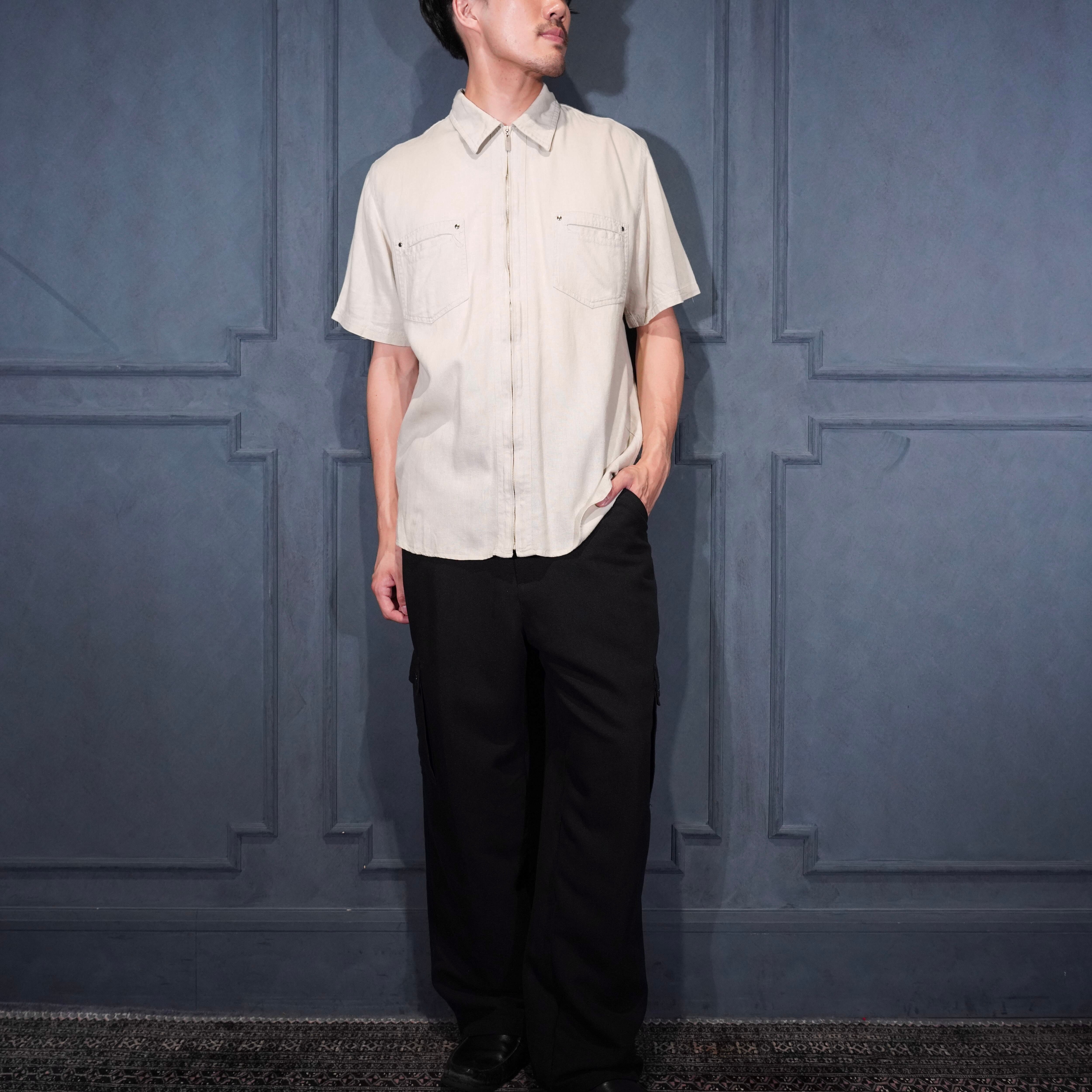 USA VINTAGE RECLAIM RAYON CARGO SLACKS PANTS/アメリカ古着レーヨン