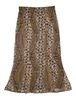 DoReMi Unique Series – Brown Denim Print Floral Skirt