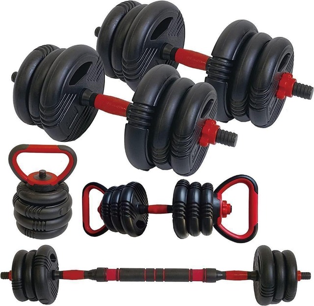 ☆アジャスタブルダンベル 50kg バーベルセット 大人げ 延長用シャフト 
