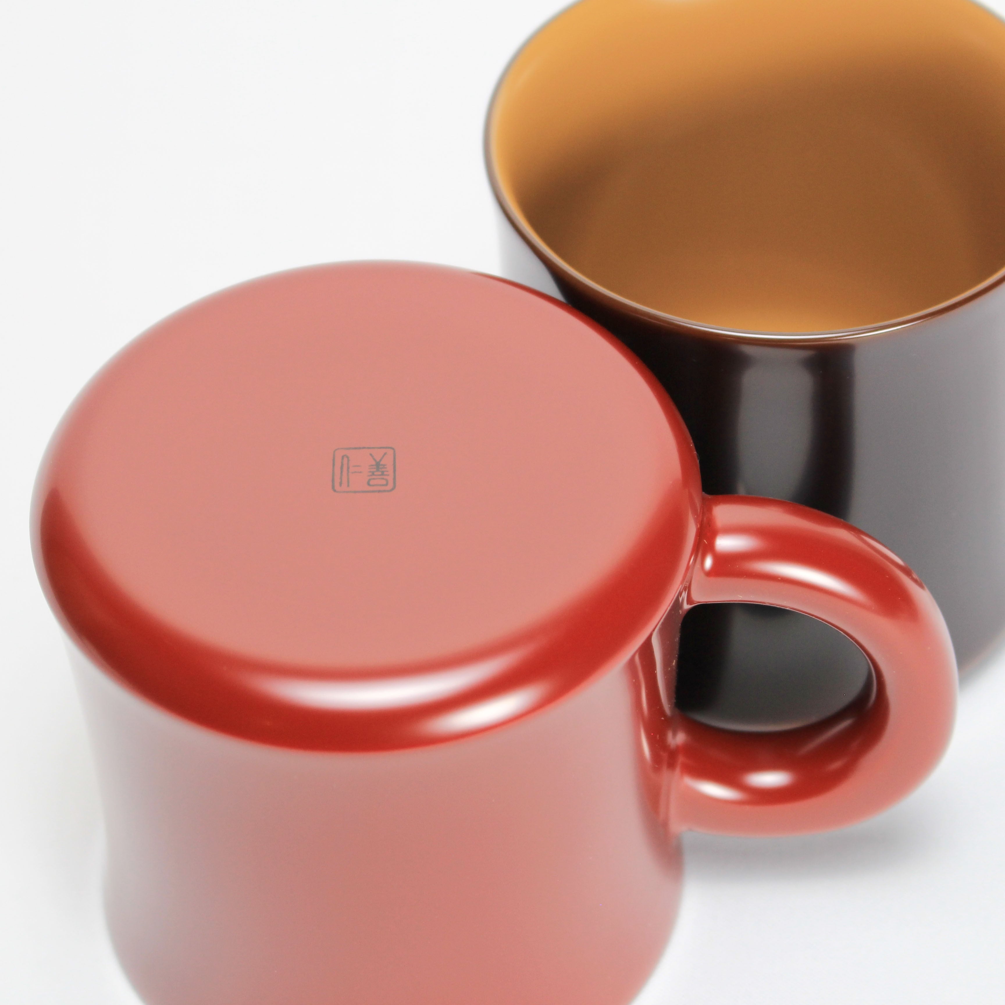 026-マグカップ 持手付 本朱塗 | 輪島塗の老舗 輪島屋善仁 Online shop