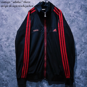 【doppio】vintage “adidas” three stripe design track jacket