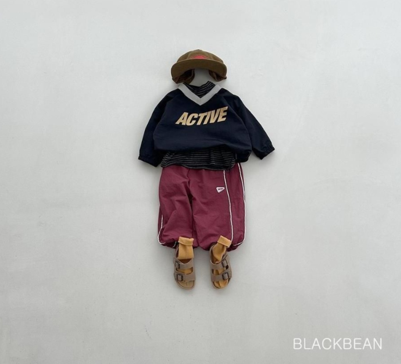 韓国子供服 / 26Autumn / Blackbean / ビートスウェットTシャツ / キッズ服 /  ベビー服 / 秋服 *S(69㎝)~XL(120㎝)*