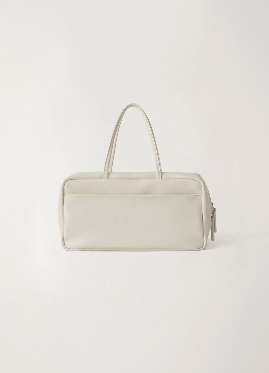 [NOTHING WRITTEN] ポケット トートレザーバッグ / 韓国ブランド NOTHING WRITTEN] Pocket tote bag (Salt) 正規品 韓国ブランド