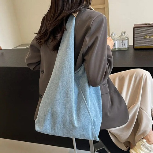 大容量バック レディースバック ３色 ショルダーバック デニム ボディバック 仕事カバン