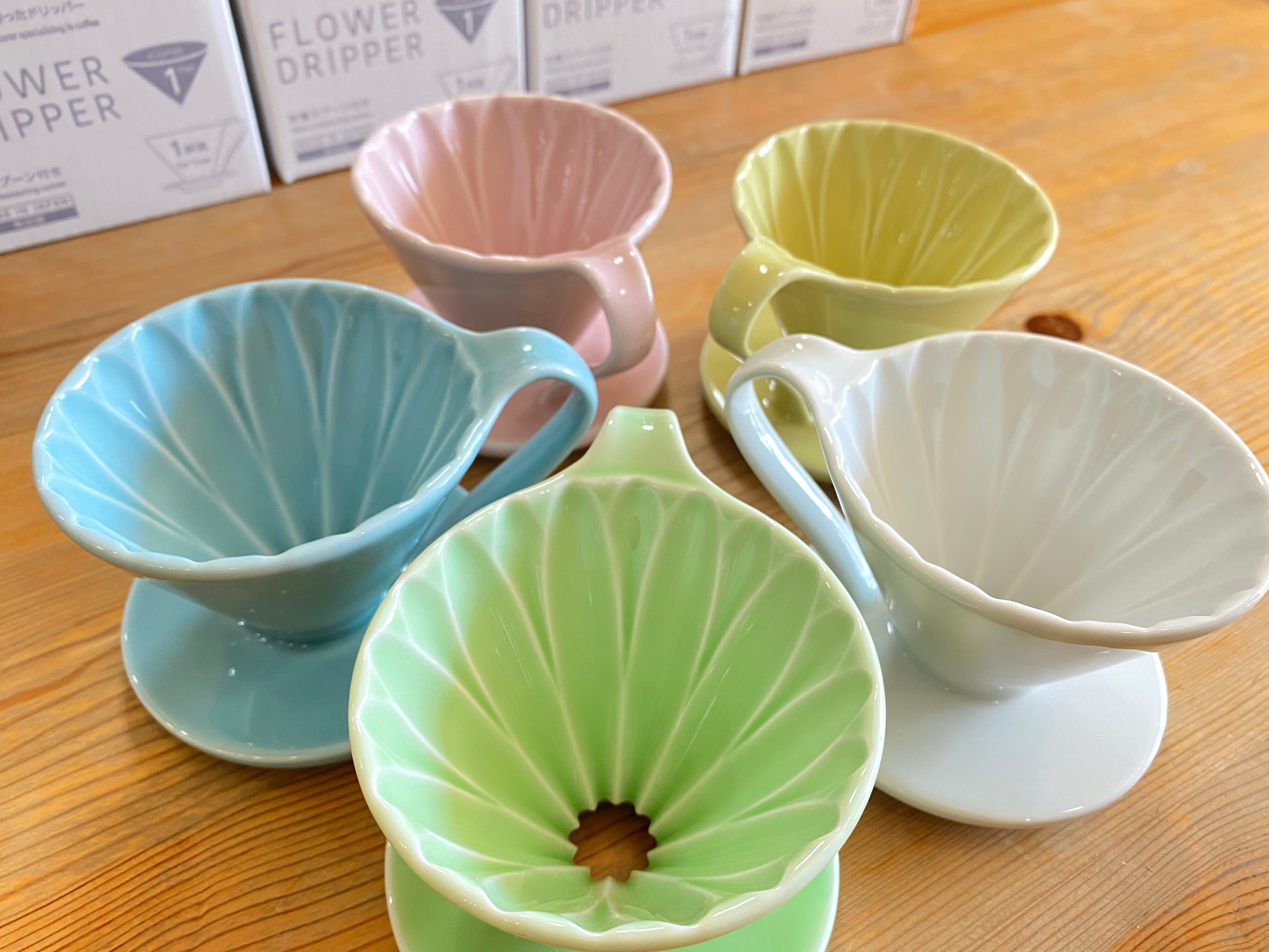 CAFEC フラワードリッパー2人用 陶器製 | 自家焙煎珈琲 ハルノ珈琲