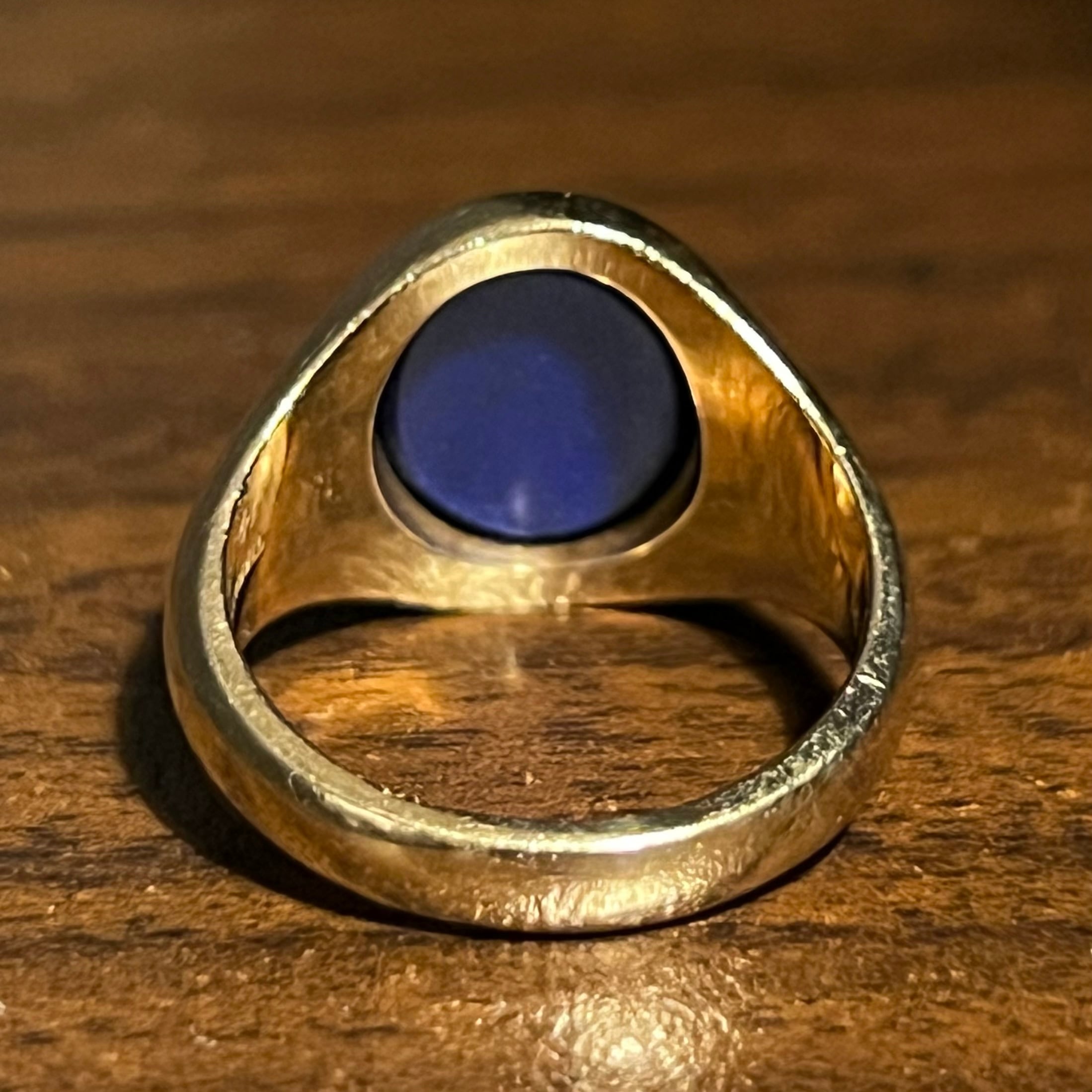 VINTAGE TIFFANY & CO. Lapis Lazuli 14K Gold Signet Ring VINTAGE TIFFANY & CO. Lapis Lazuli 14K Gold Signet Ring