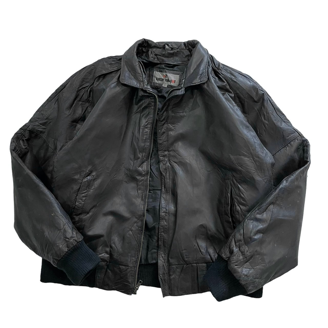 1990's gear short leather jacketレザージャケットサイズXL