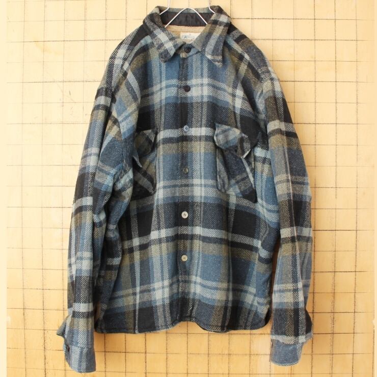 【unkown】イタリア製 生地 使用 ウールCPOチェックシャツ ジャケット