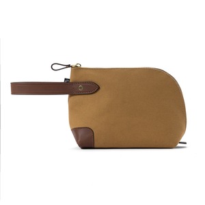 ZIPPED POUCH 3rd / DALBY CANVAS  KHAKI