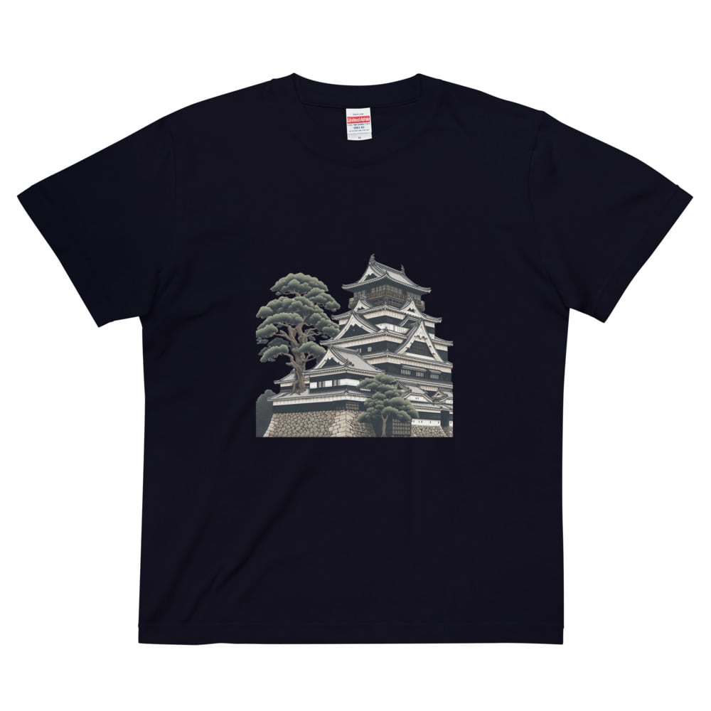 お城 ユニセックス ハイクオリティーTシャツ 02 | CherimoyaUniqueBox