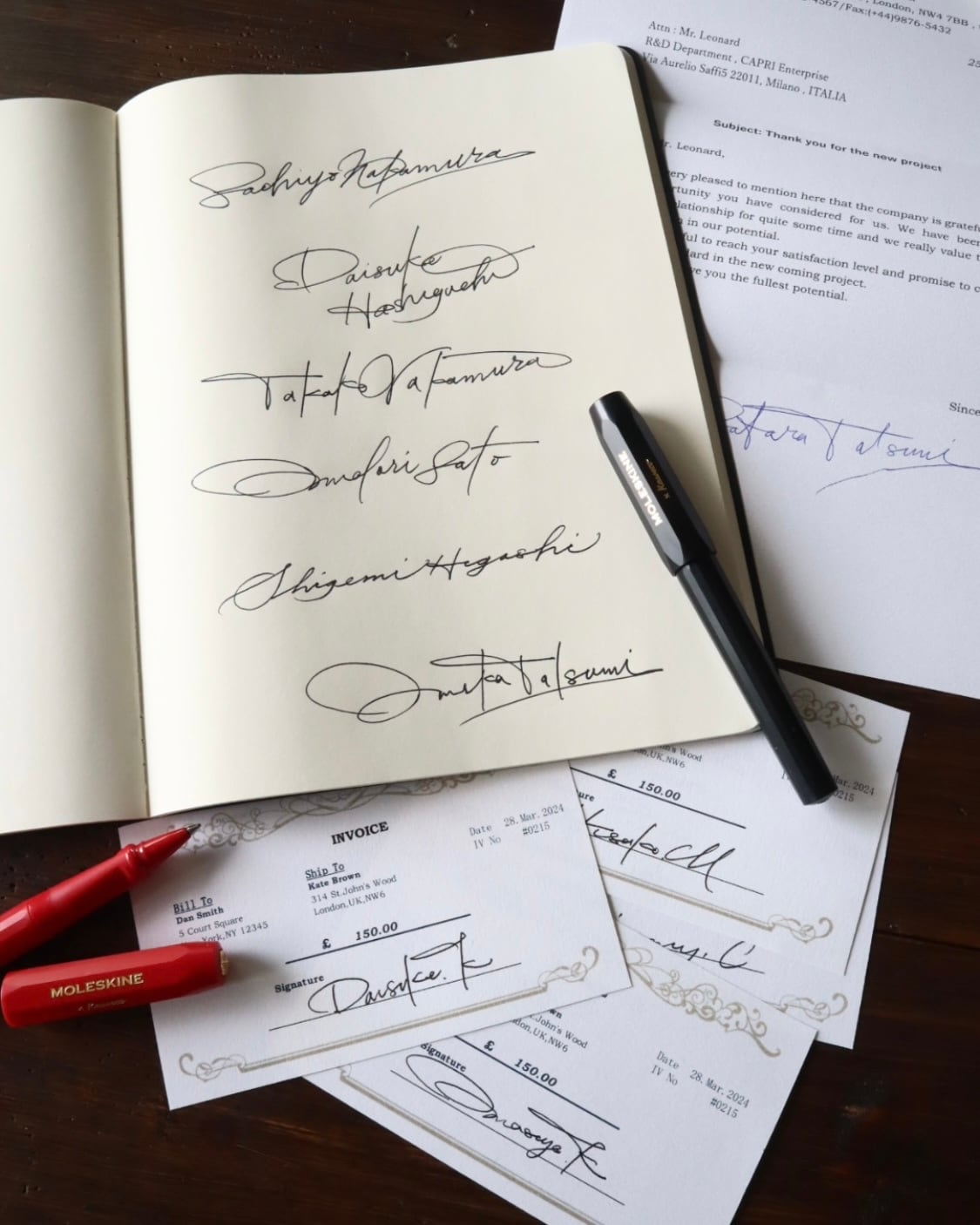 カリグラファーによるSignature(署名・サイン)オンラインワークショップ