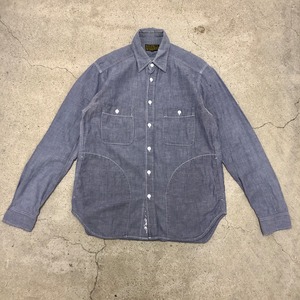 00s FUTRA LABORATORIES/ Chambray Shirt/M/シャンブレーシャツ/シャツジャケット/長袖シャツ/ブルー/フューチュラ