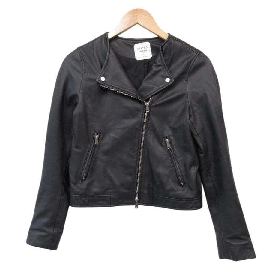 COOR] Goat Skin Pocket Trucker Jacket (Black) 正規品 韓国ブランド