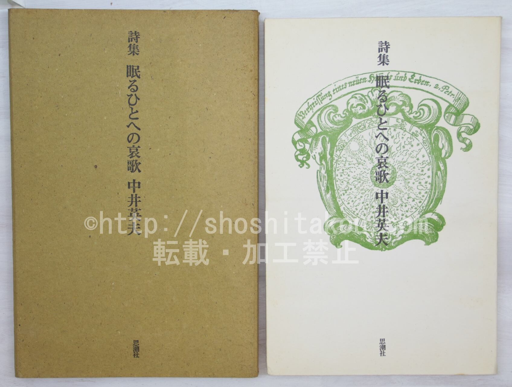 詩集　眠るひとへの哀歌　/　中井英夫　　[33642]