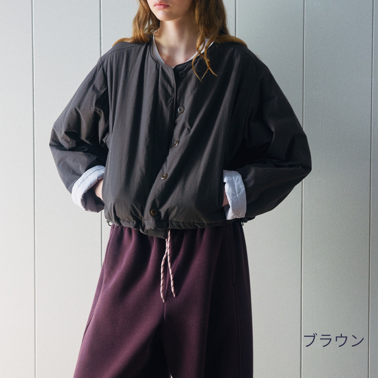 No Collar Jacket T3728