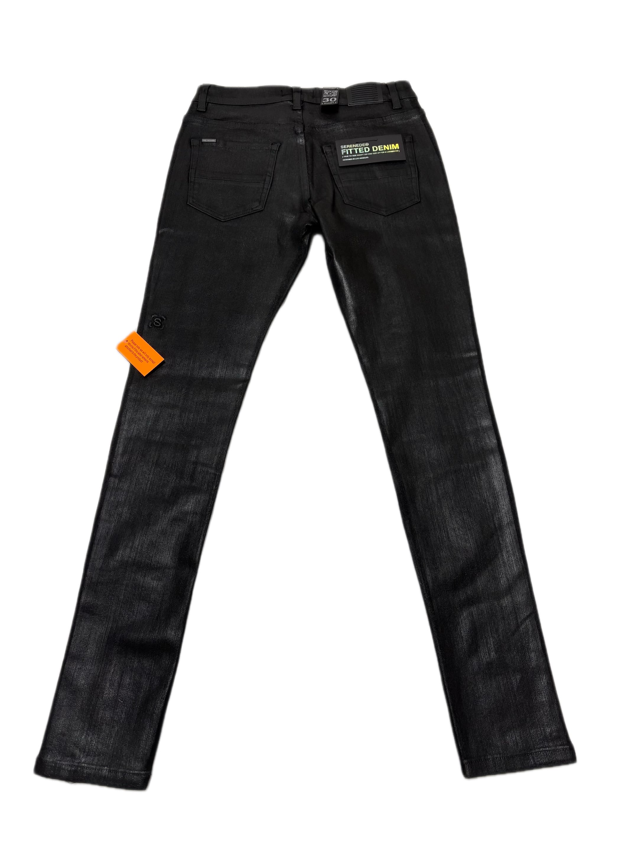 SERENEDE スキニーデニム ONYX ワックス 28 袋 タグ付き SERENEDE ONYX JEANS SLIM FIT | iconic