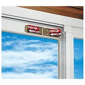 ノムラテック 窓周りの防犯グッズ ブロンズ 横5.8×縦2.5×厚み0.3cm サッシロック スリム N-1114 2個入り