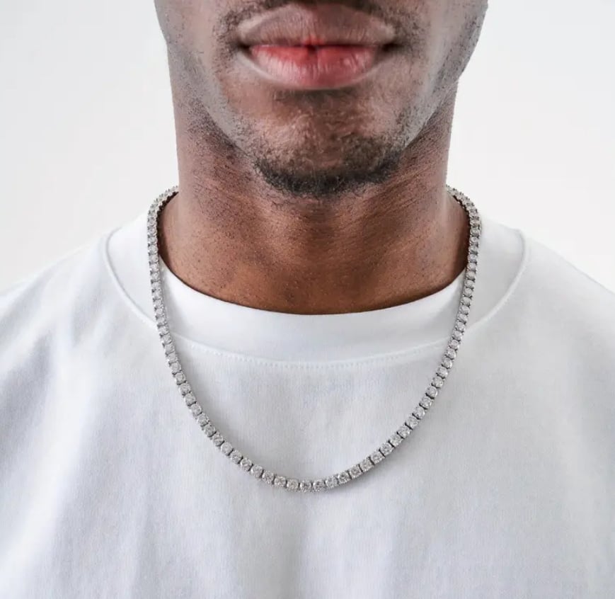 LUXE TENNIS CHAIN silver | LUXTRAP