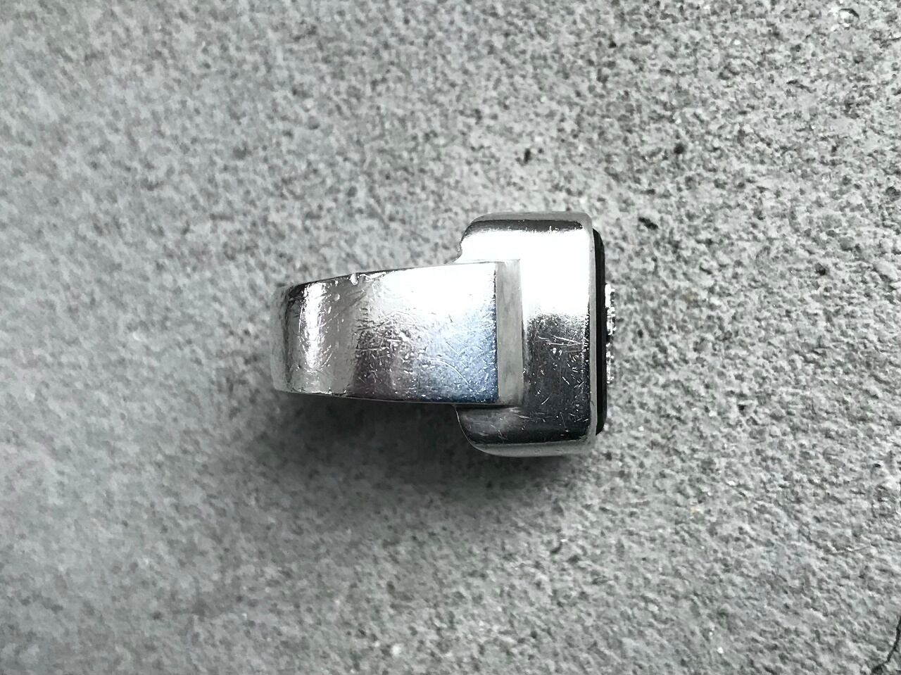 Justin Davis EMINEM ring onyx/diamond/silver 925 | AFTER DARK
