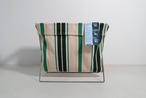 FOLDING BAG STORAGE FOR CAFE Green Stripes/PUEBCO/プエブコ/ラック/荷物おき