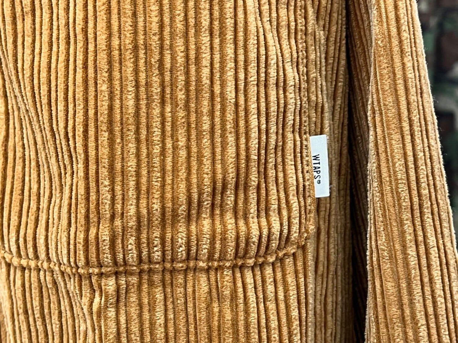 WTAPS 21AW WCPO LS CORDUROY SHIRT CAMEL LARGE 212WVDT-SHM04 57336 