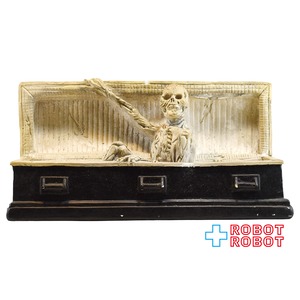 ARTEOLOGY 棺桶に入った骸骨 陶器製 スタチュー 1990年代