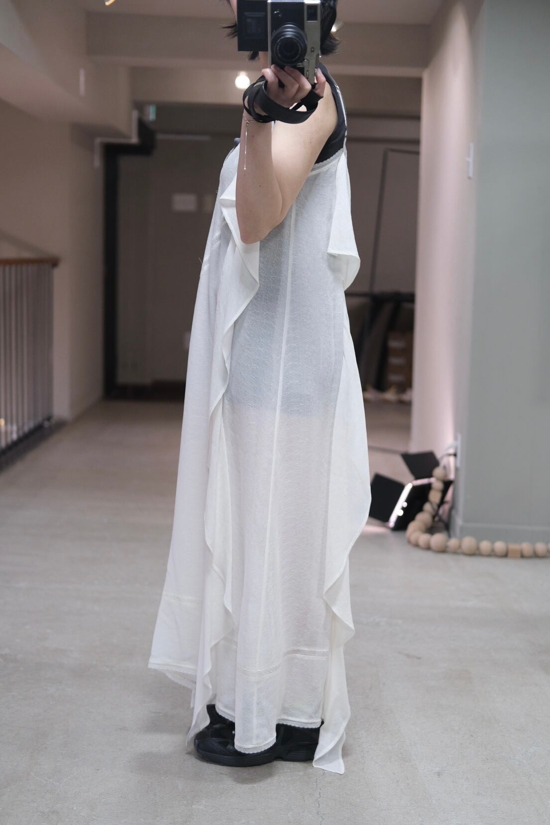 FETICO】LACE JACQUARD CAMI DRESS -Off White- | loop