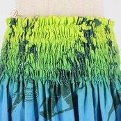 フラダンス 衣装 パウスカート プアラニ パープル系 PUALANI カヒコ柄 グラデーション グリーン系 ブルー系 シングル シンプル かわいい 華やか 鮮やか 明るい 紫 青 緑 黄緑 ハワイアン アロハ ハワイアンプリント フラ ダンス レッスン 練習